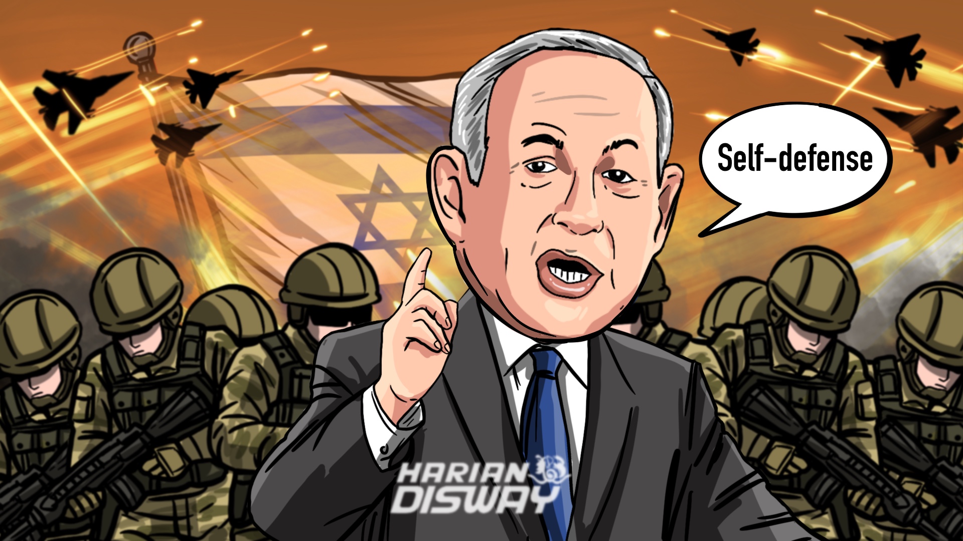 Israel-AS Menyerang Dulu, lalu Klaim Self-defense