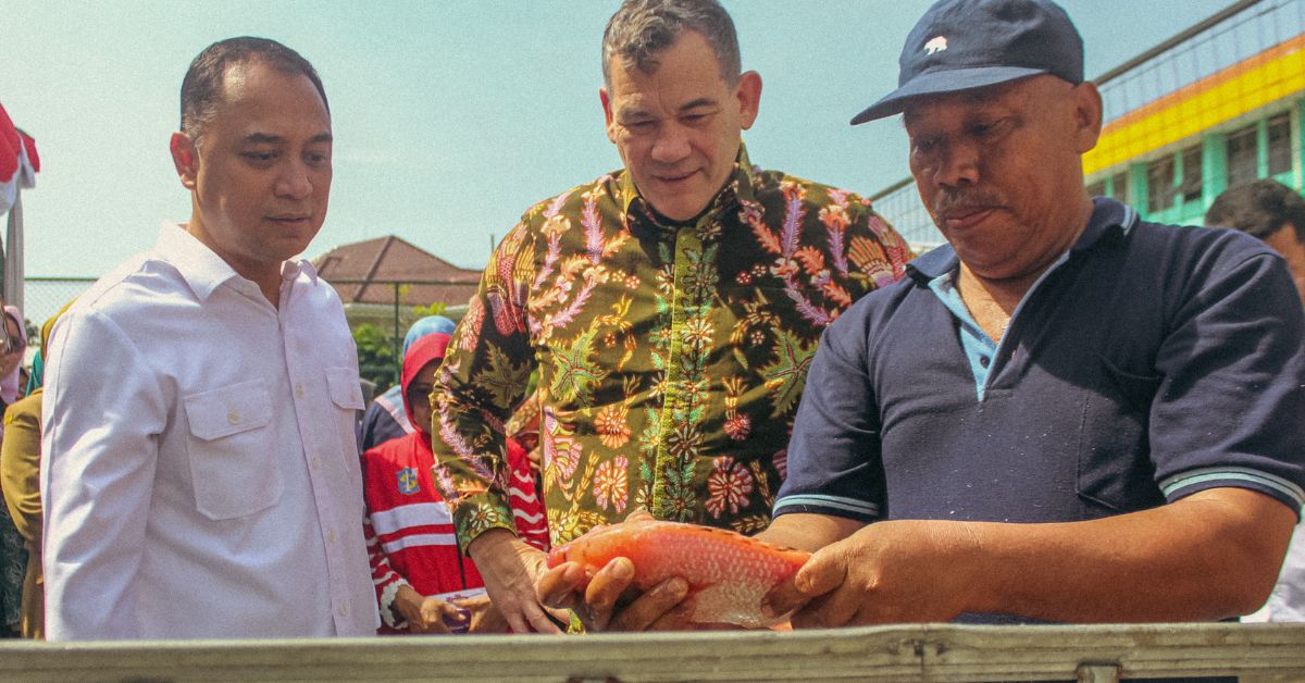 Panen Perdana Nila Akuaponik di Taman Teman, UK Petra-DAP Dorong Ketahanan Pangan 