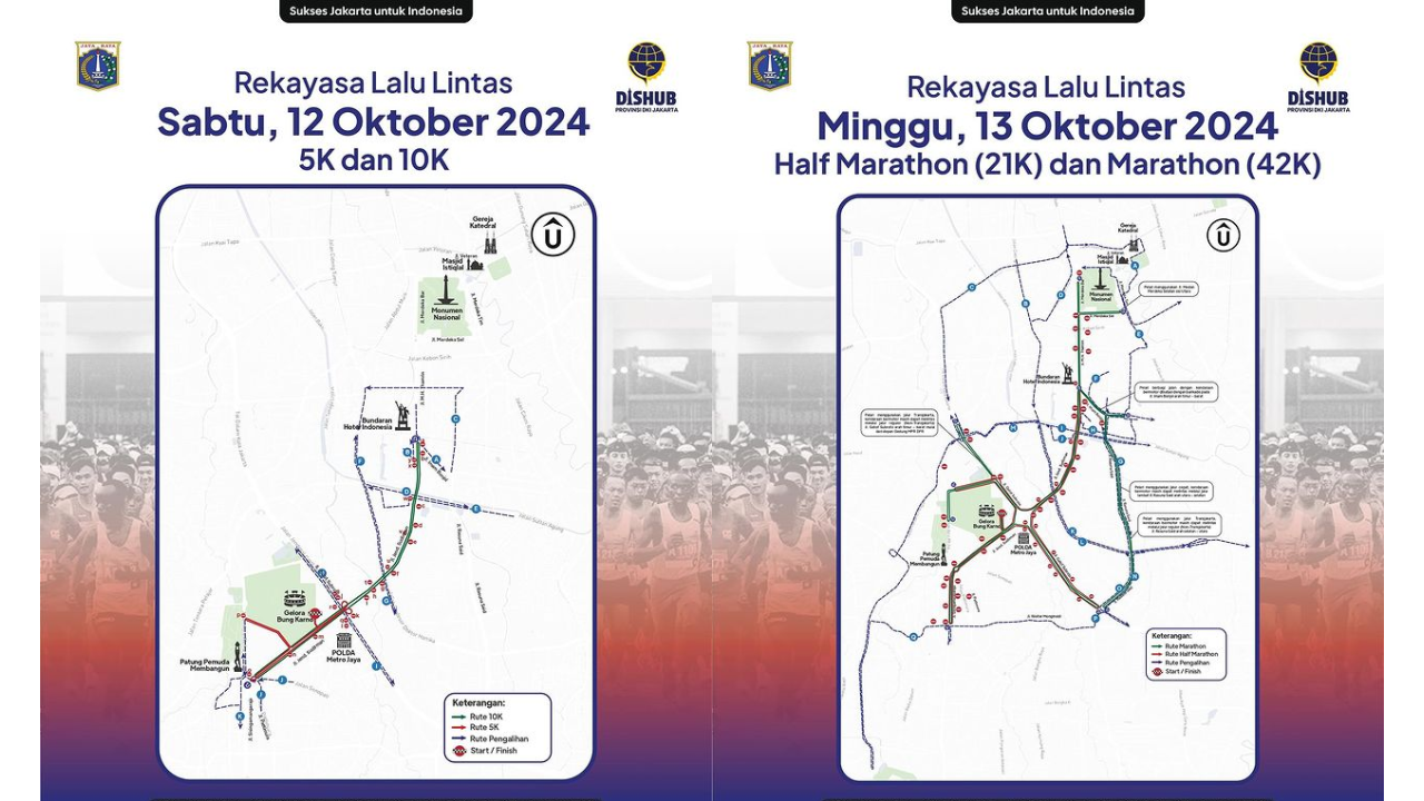 Catat! Ada Rekayasa Lalu Lintas di GBK saat Jakarta Running Festival 12-13 Oktober 2024