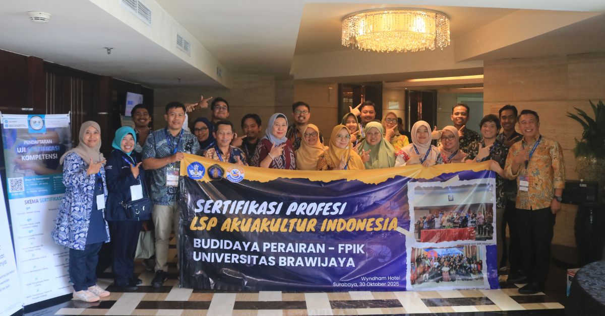 Dosen FPIK Universitas Brawijaya Ikuti Uji Kompetensi LSP AI, Siap Cetak Lulusan Jadi Teknisi Budidaya