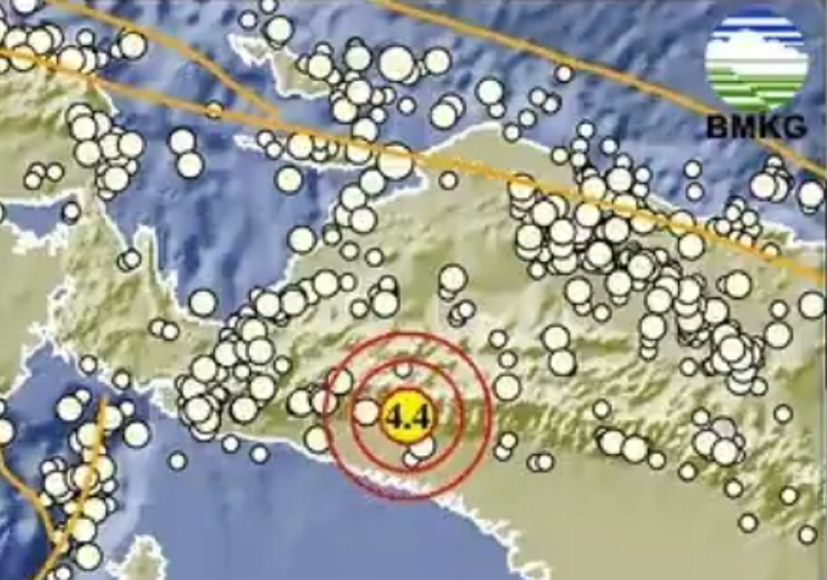 Gempa Bumi Guncang Kabupaten Deiyai, Papua Pagi Ini: Berkekuatan M 4,4!
