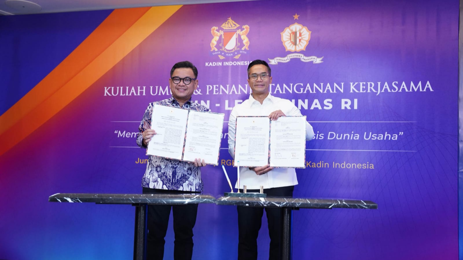 Jalin Kerjasama, Kadin dan Lemhannas Siap Cetak Pengusaha Pejuang