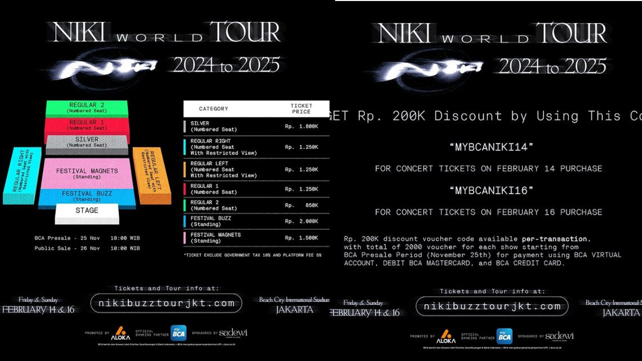 Harga Tiket Konser Niki Zefanya di Jakarta 2025, Termurah Rp850 Ribu