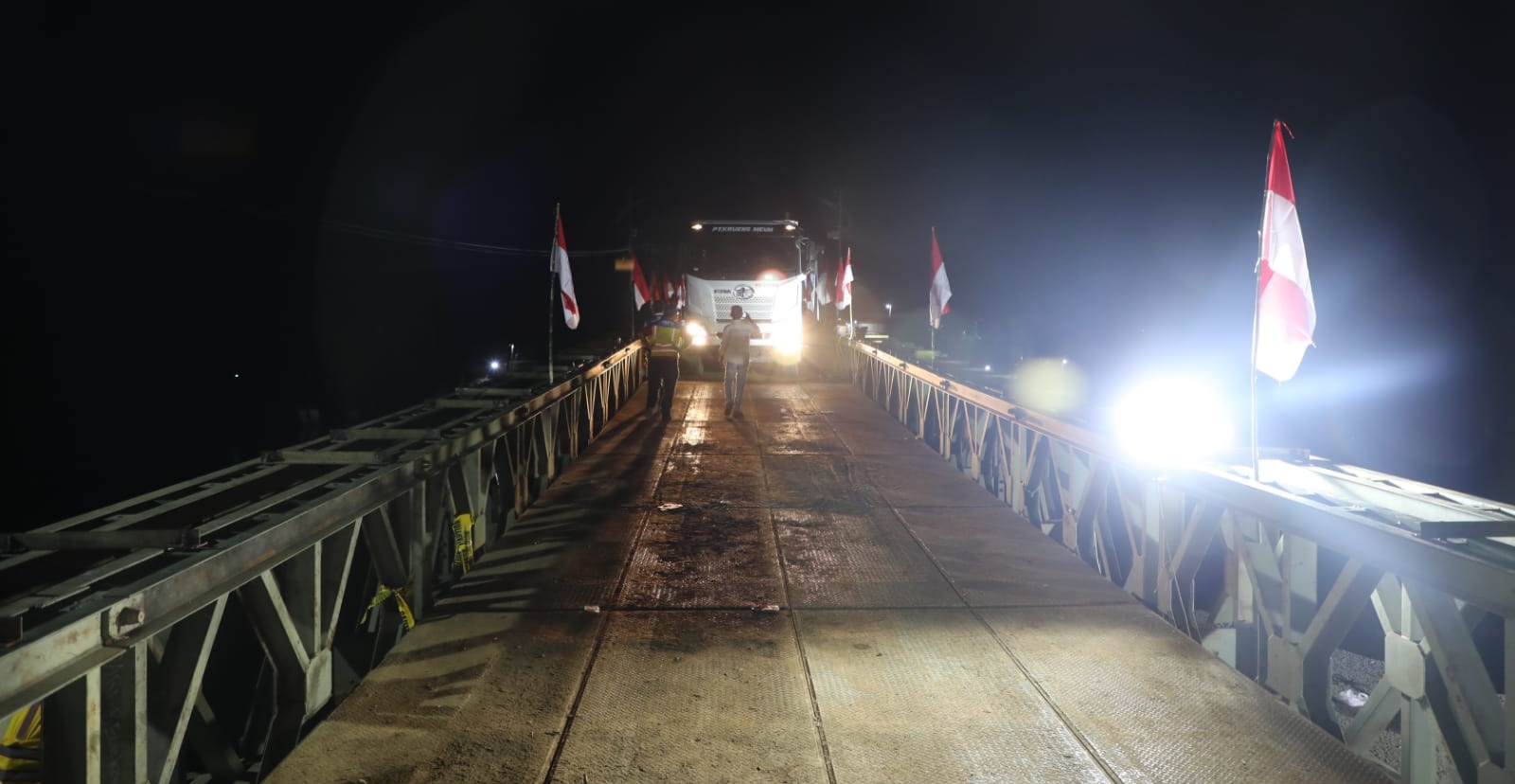Jembatan Krueng Tingkeum Dibuka, Akses Jalan Nasional Banda Aceh–Medan Pulih