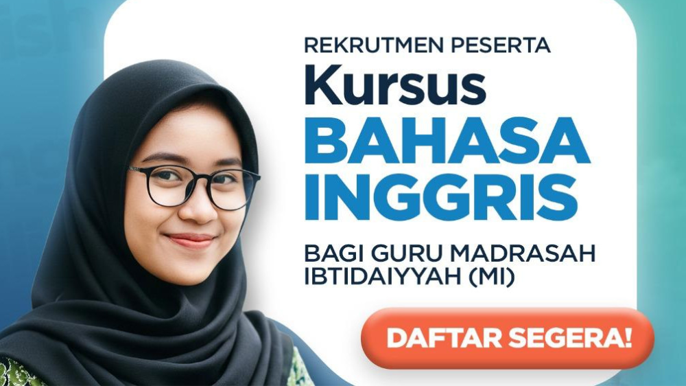 Link dan Cara Daftar Kursus Bahasa Inggris untuk Guru MI dari Kemenag, Kuota Terbatas!