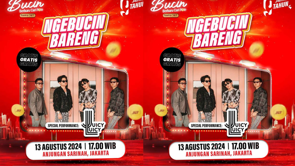 Konser Gratis Juicy Luicy di Sarinah 13 Agustus 2024, Ngebucin Bareng Selepas Kerja