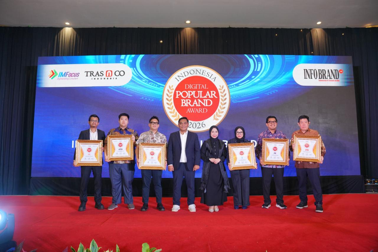 Hutama Karya Raih Indonesia Digital Popular Brand Award 2026 Kategori Kontraktor