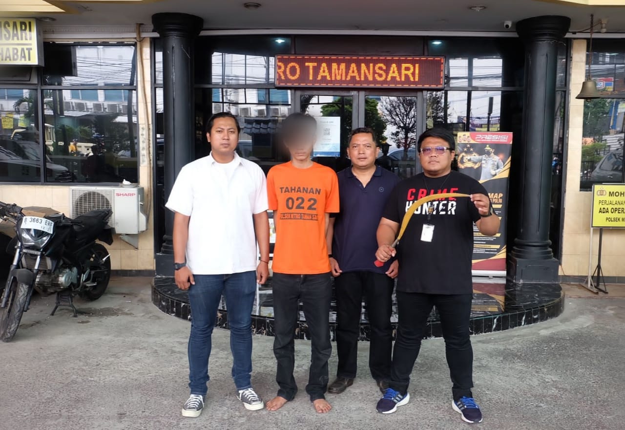 2 Penjambret HP Remaja di Tamansari Berhasil Ditangkap, Korban Ditodong Celurit, Emak-emak Tolong Waspada!