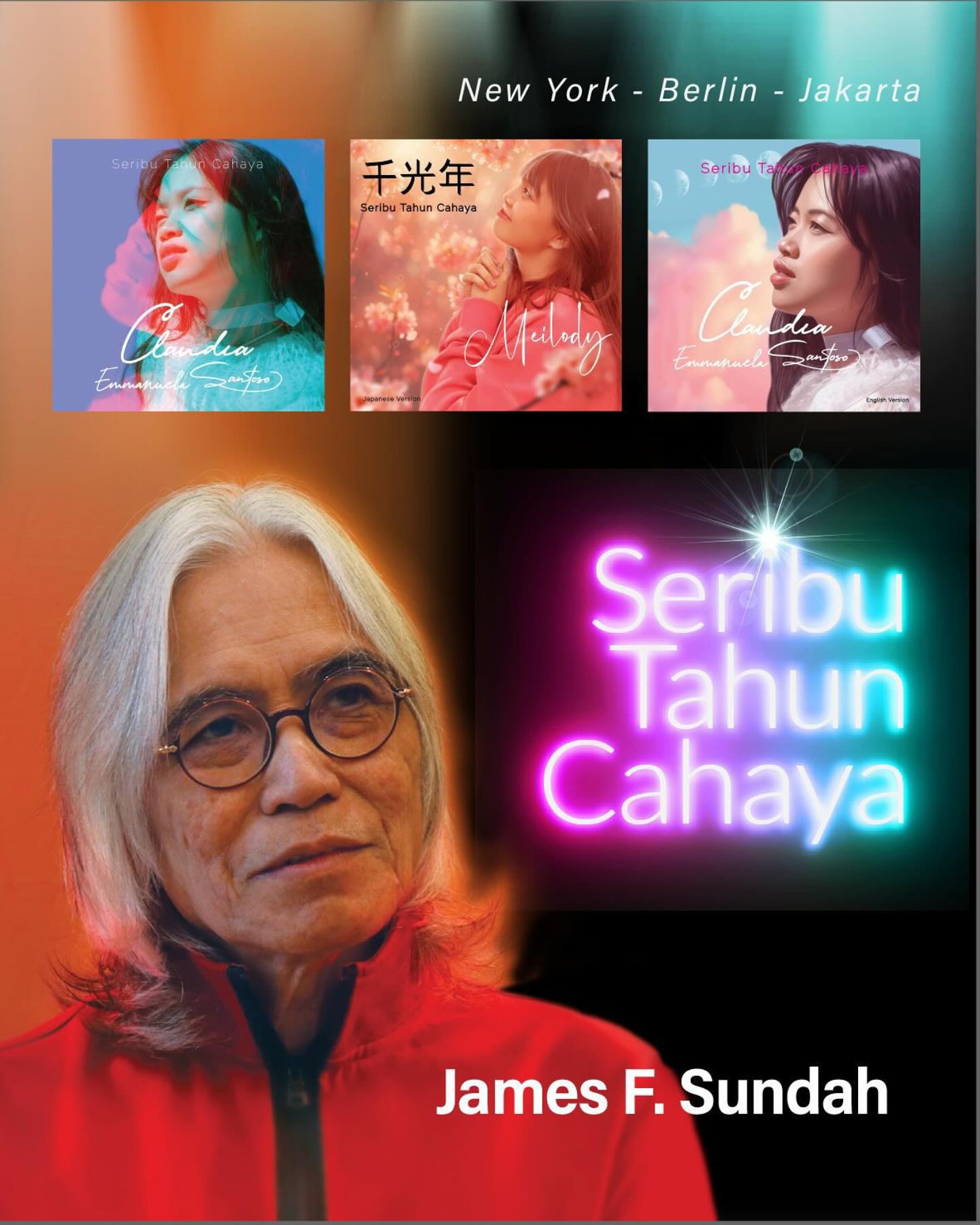 James F Sundah Rilis Lagu Terbaru Seribu Tahun Cahaya dalam Tiga Bahasa, Raih Rekor MURI