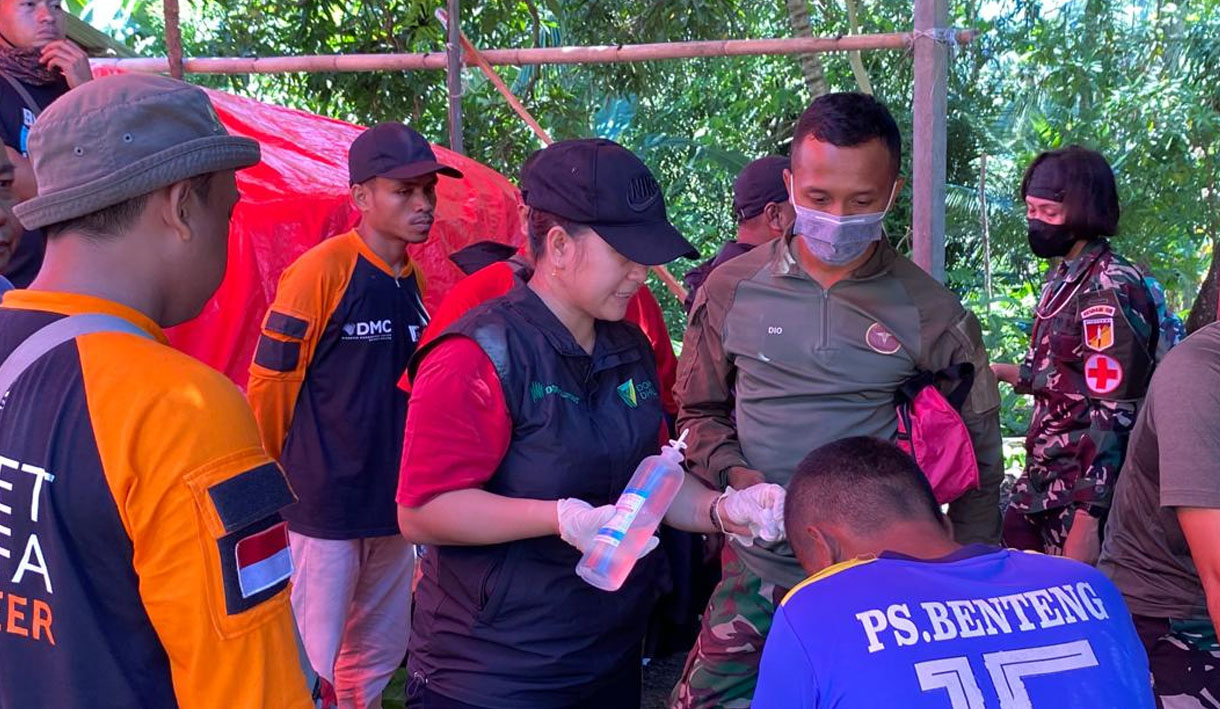 DMC Dompet Dhuafa dan Dompet Dhuafa Sulut Tanggap Bantu Evakuasi dan Penanganan Medis untuk Penyintas