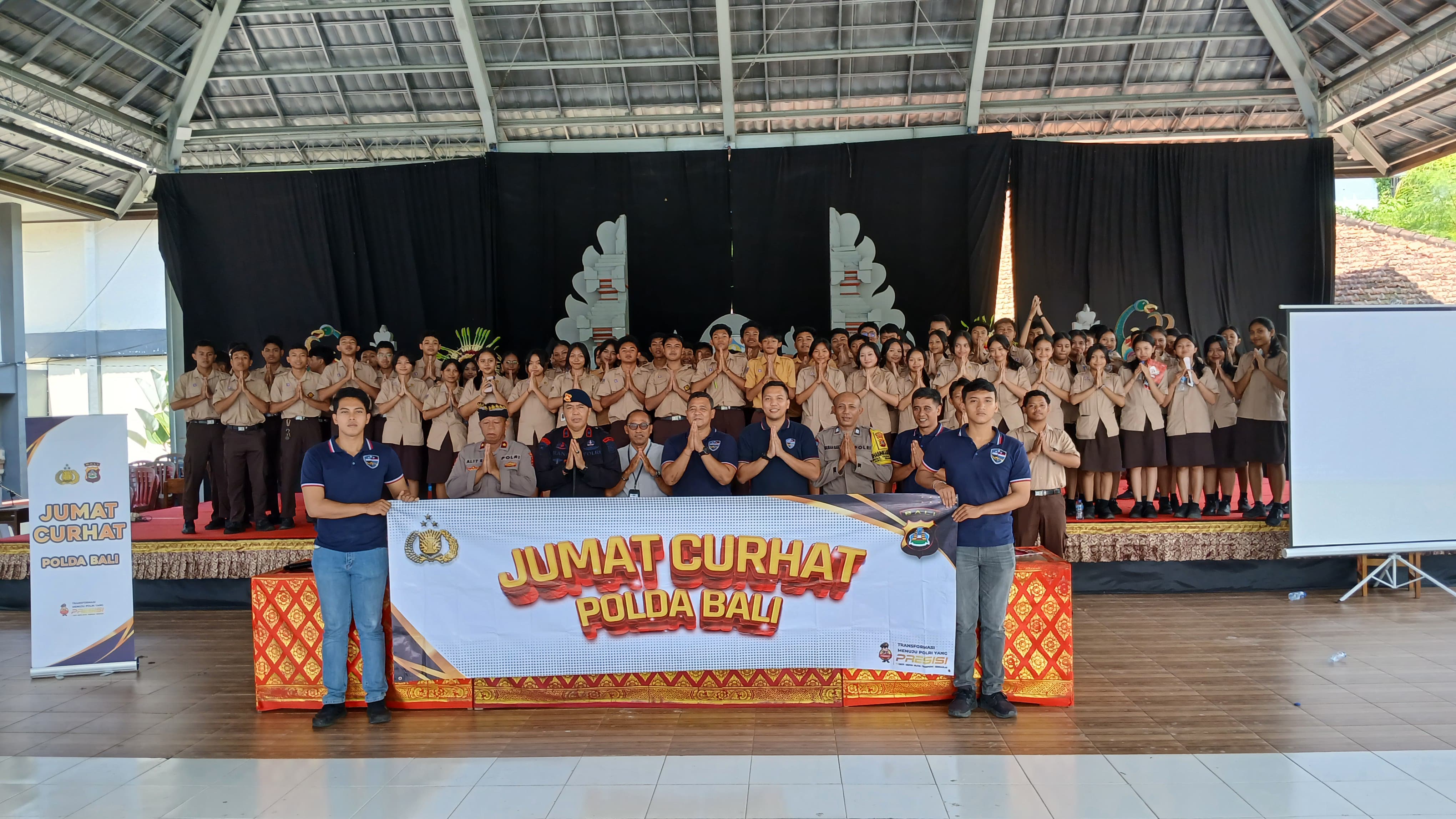 Gelar Jumat Curhat, Ditressiber Polda Bali Ajak Bekerja dengan DHARMA