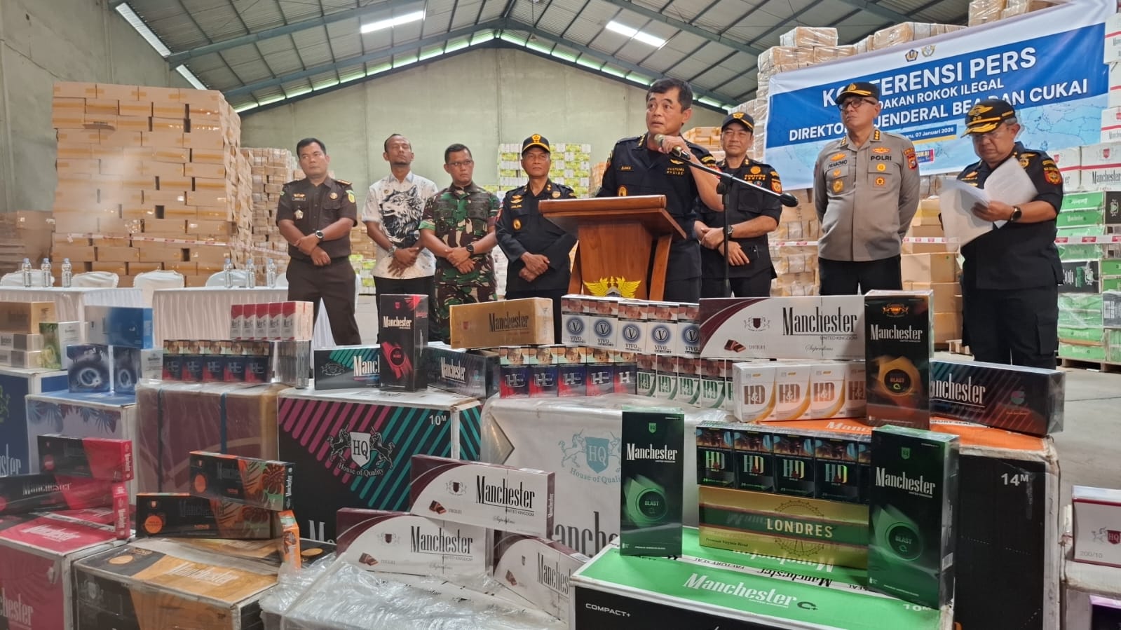 Bea Cukai Bongkar 160 Juta Batang Rokok Ilegal di Pekanbaru, Nilai Rp 300 Miliar Tanpa Tersangka