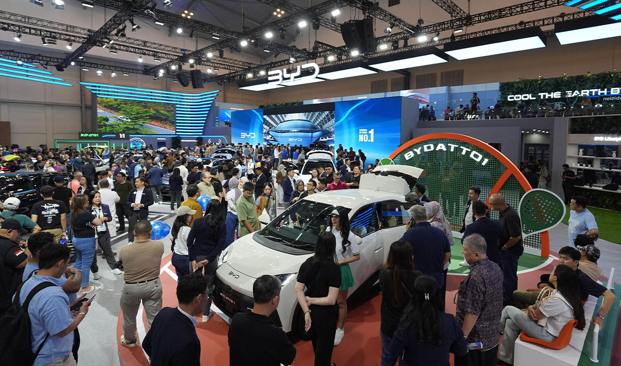 Serunya Booth BYD di GIIAS 2025, Usung Teknologi Canggih Bernuansa Masa Depan