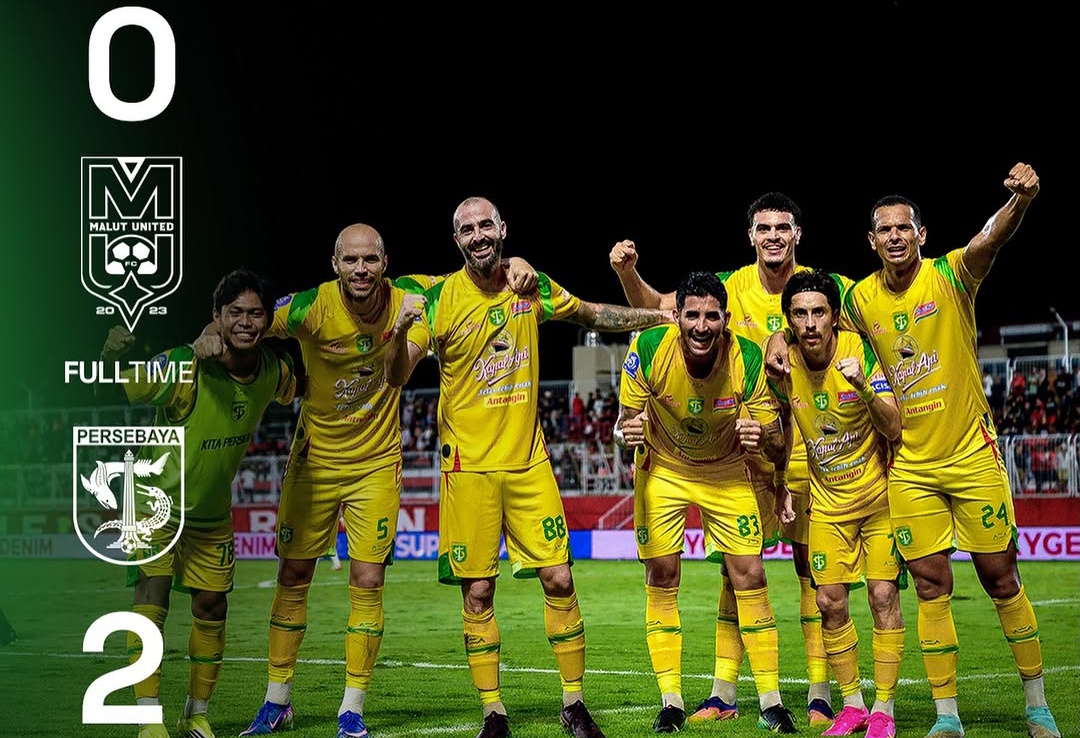 Hasil Malut United vs Persebaya 0-2, Bajol Ijo Kembali ke Jalur Kemenangan