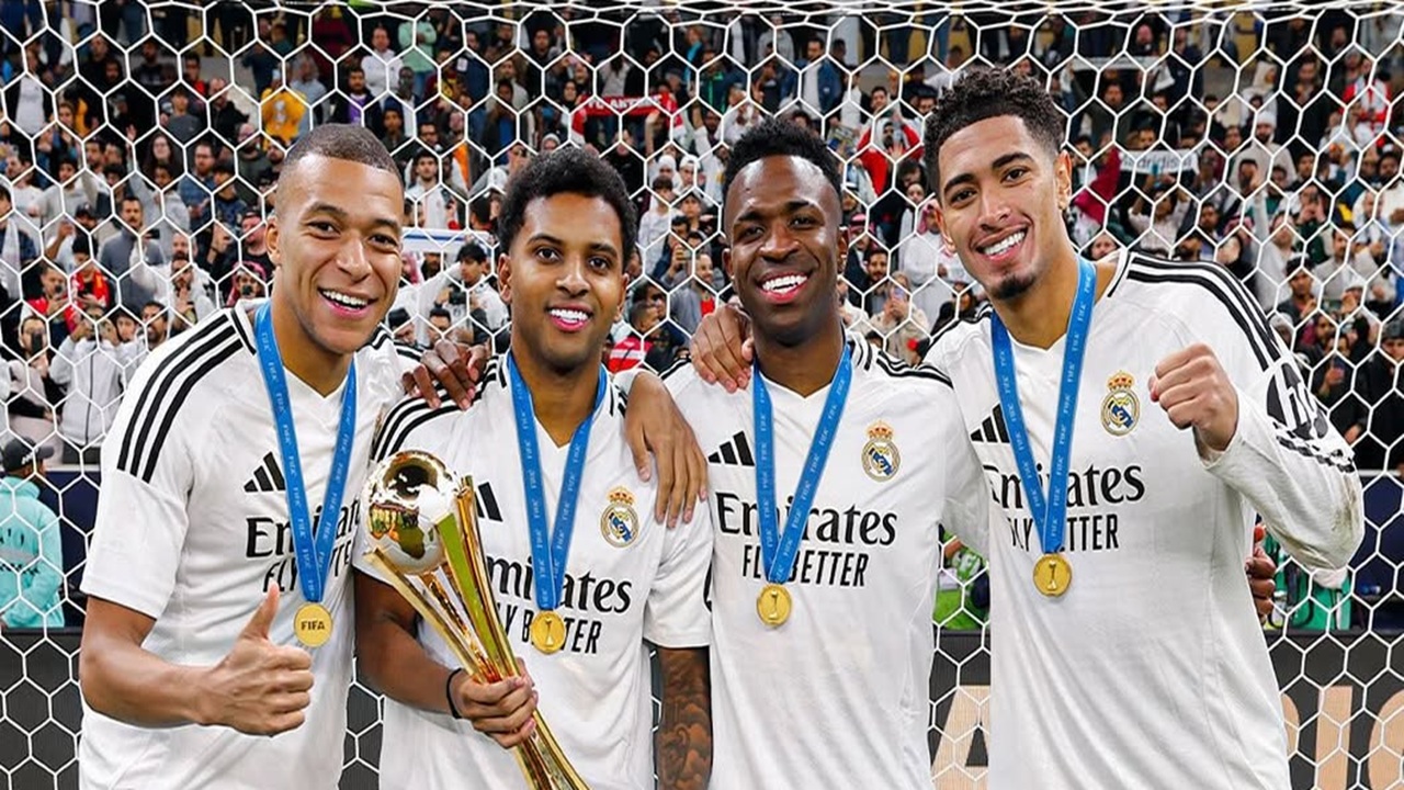 Real Madrid Kampiun Piala Kontinental 2024: Kylian Mbappe, Rodrygo Goes dan Vinicius Junior Pendekarnya!