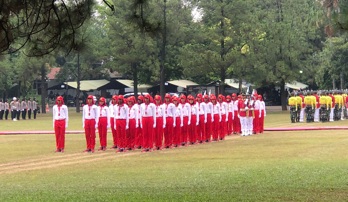 Calon Paskibraka Tingkat Pusat 2024 Jalani Latihan Selama 9 Jam Setiap Harinya