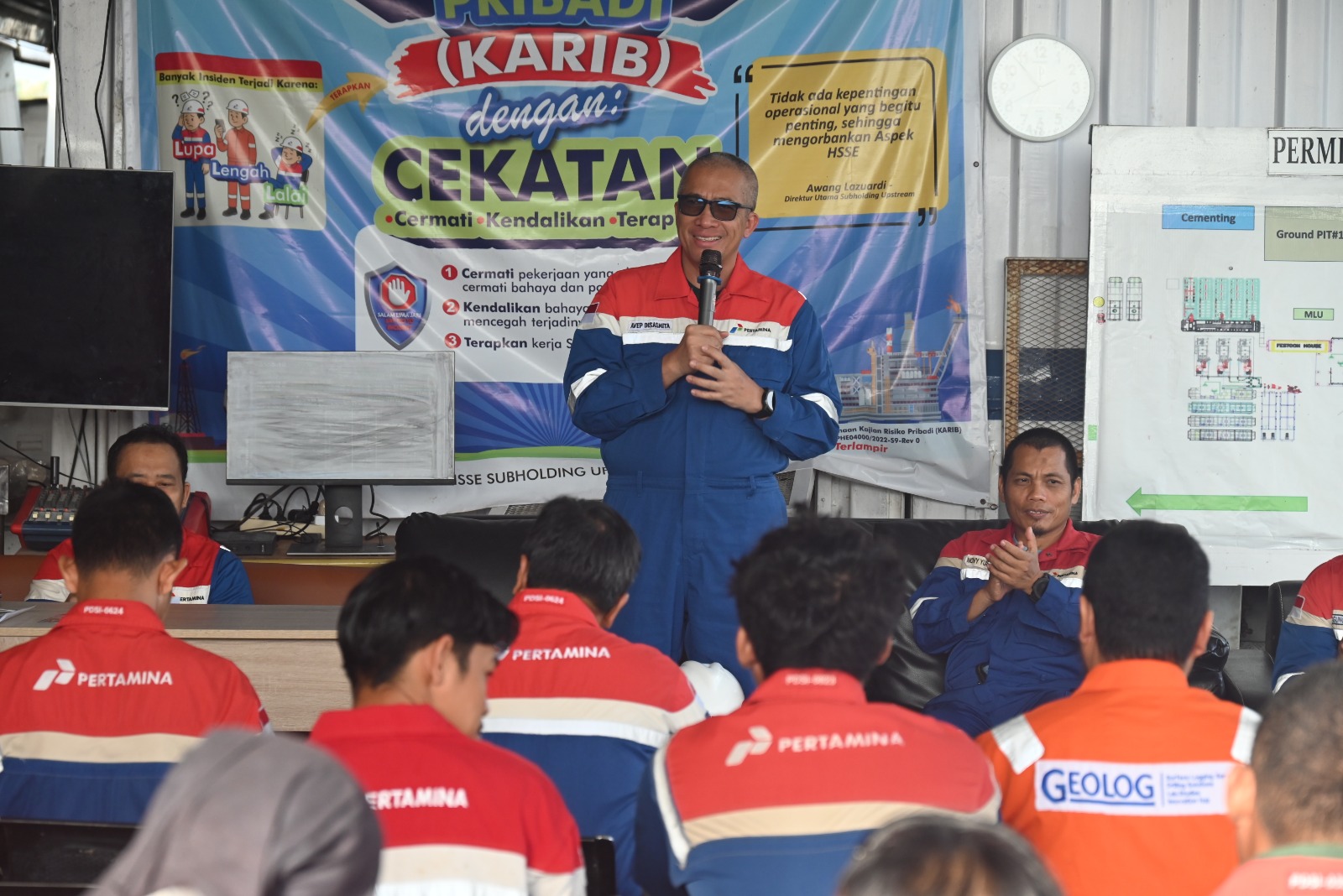 Mengawali 2026, Dirut Pertamina Drilling Tekankan Zero Accident Saat Kunjungi Rig Darajingga di Cepu