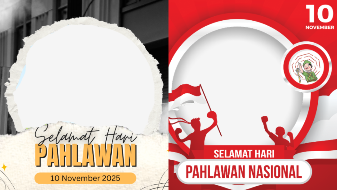 25 Twibbon Hari Pahlawan 2025 Gratis dan Cara Pakai, Bisa Jadi Foto Profil