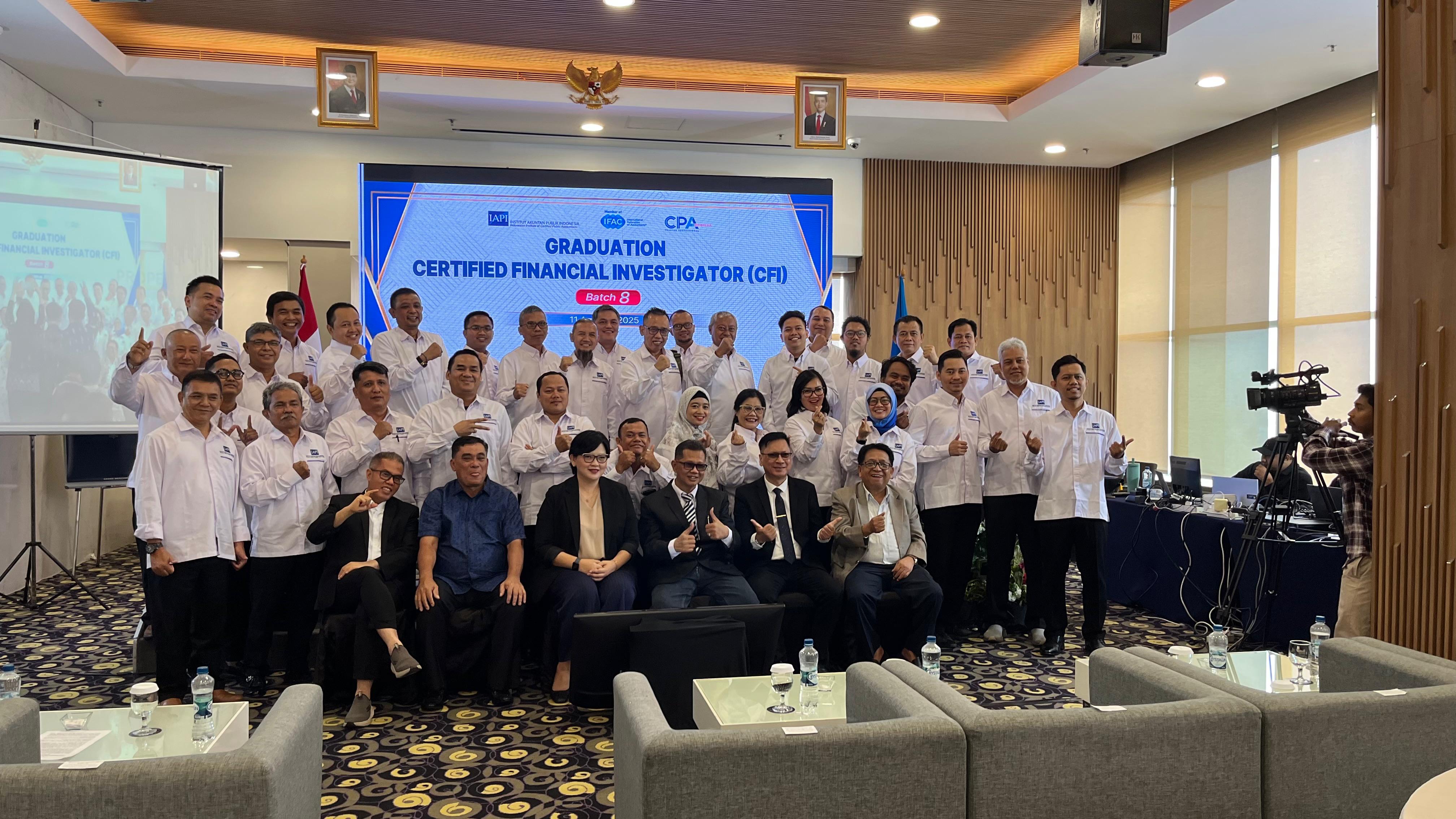 IAPI Selenggarakan Pendidikan dan Sertifikasi Calon Certified Financial Investigator (CFI) Batch 9