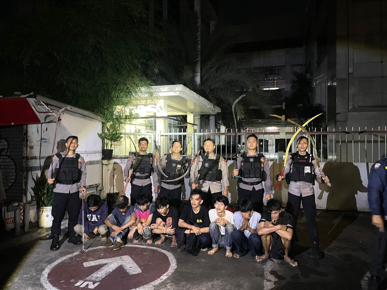 Delapan Remaja Diciduk Tim Patroli Perintis Presisi Karena Terlibat dalam Tawuran di Pasar Minggu