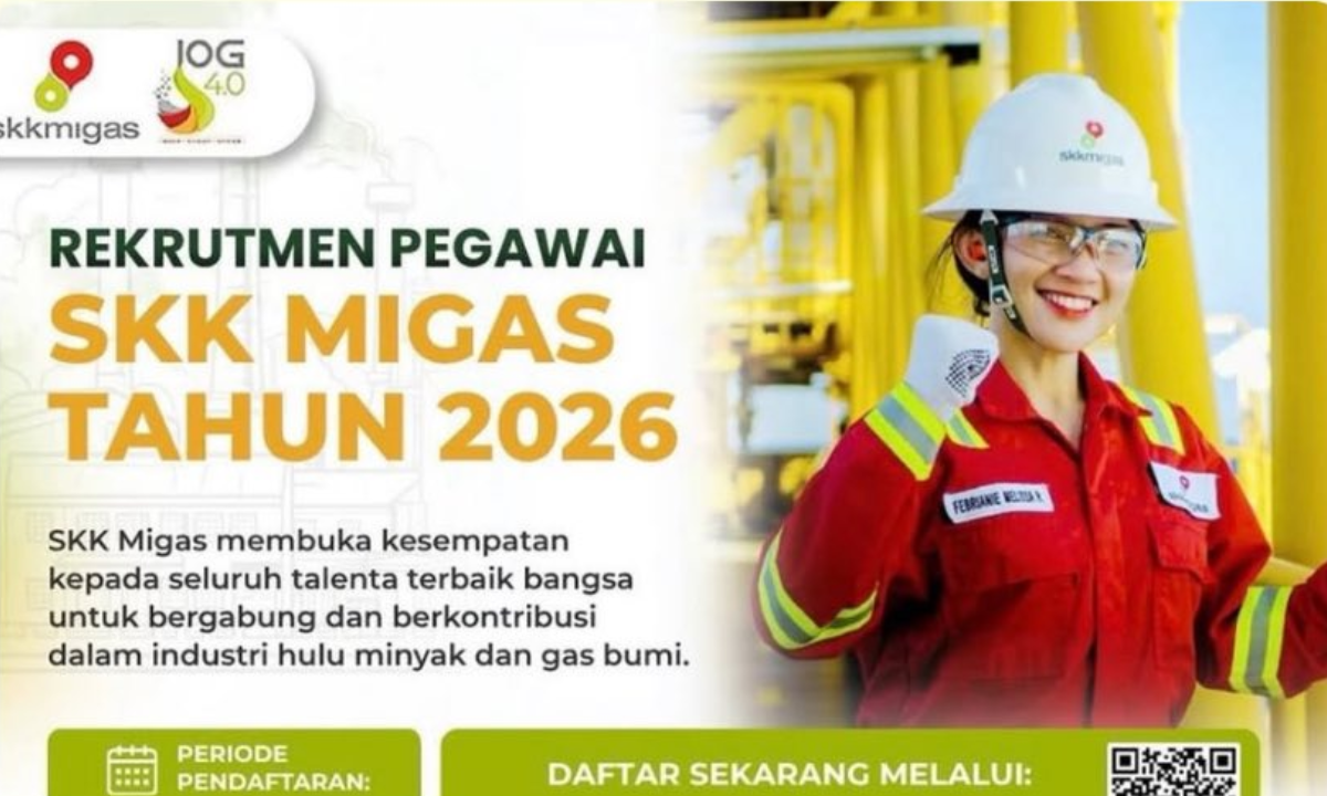 Lowongan Kerja SKK Migas 2026 Buat Lulusan S1-S2, Cek Daftar Posisi yang Buka