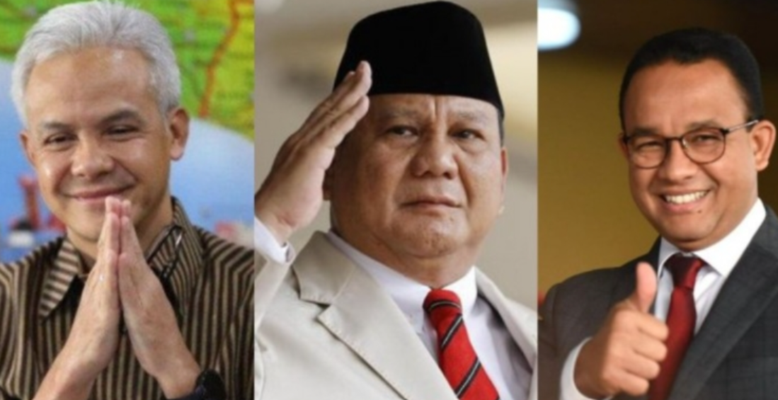 Prabowo-Gibran 43,1%, Ganjar-Mahfud 23% dan Anies-Imin 22,3% di Survei Populi Center