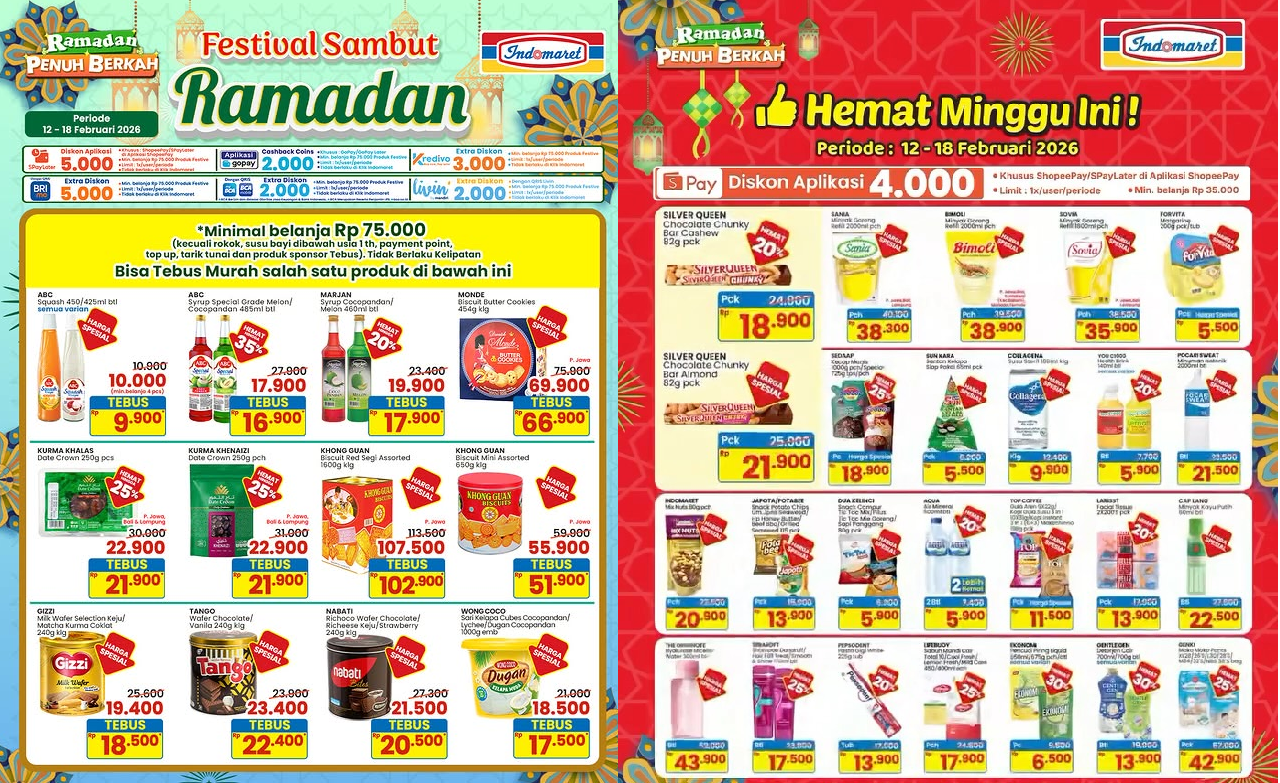 Promo JSM Indomaret Terbaru Hari Ini 15 Februari 2026 Sambut Ramadhan, Banyak Diskon dan Tebus Murah!