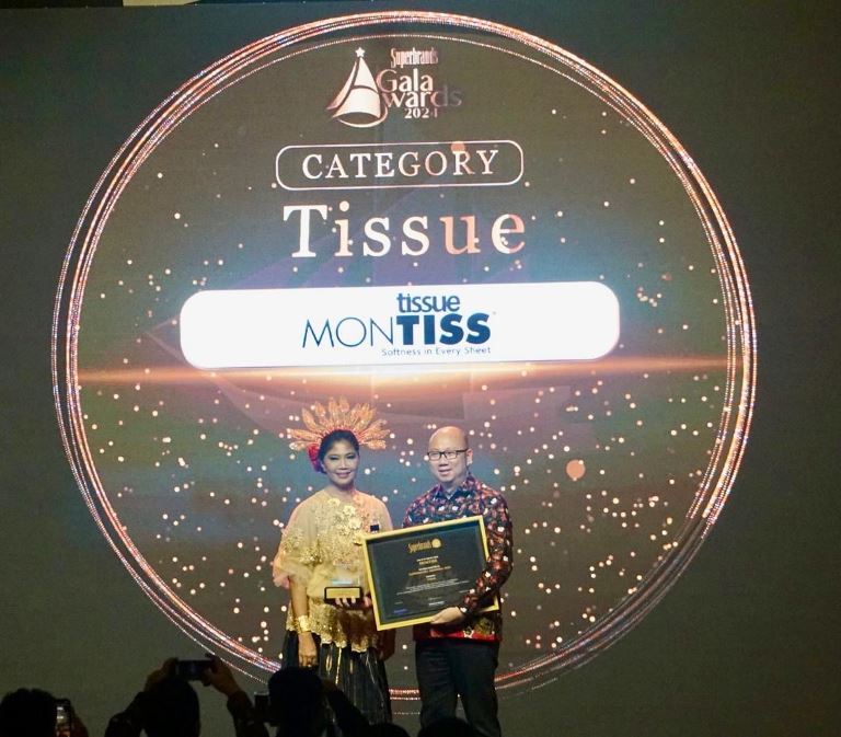 Tisu Montiss Raih Prestasi Bertaraf International “Superbrands Award 2024”