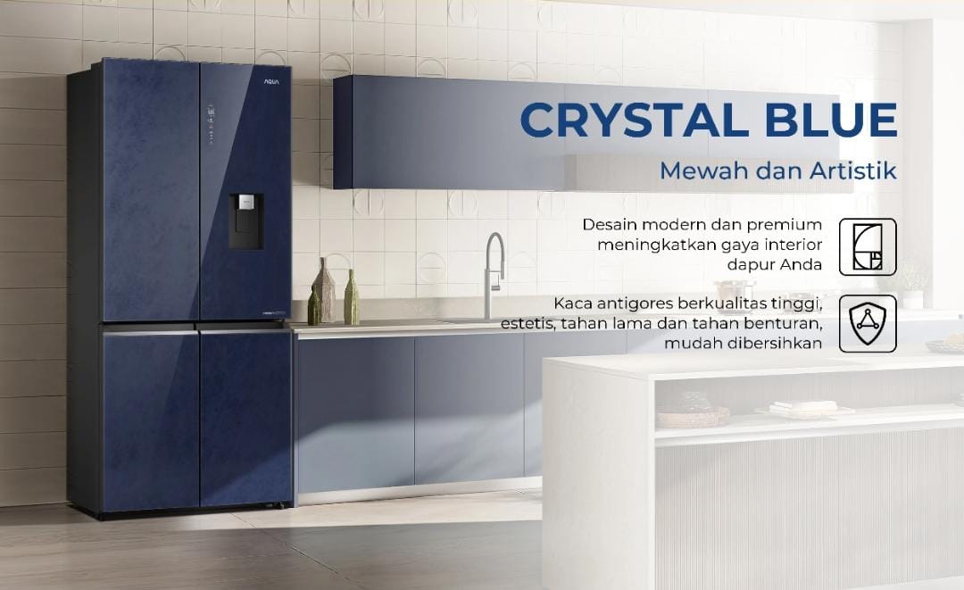 Kulkas Pintar Ala AQUA: AQR-TTD576RSG(CL) Hadir dengan Sentuhan Elegan untuk Rumah Modern