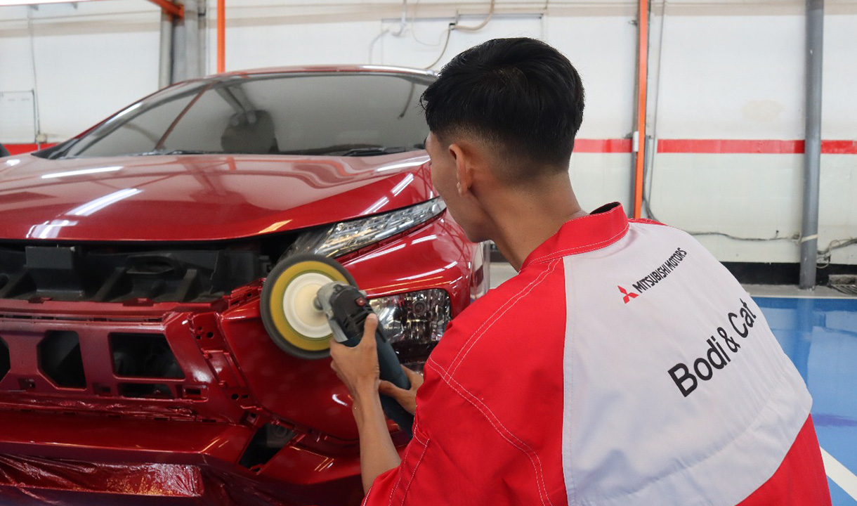 Mitsubishi Bodi dan Cat Perdana di Kota Surabaya Diremikan MMKSI