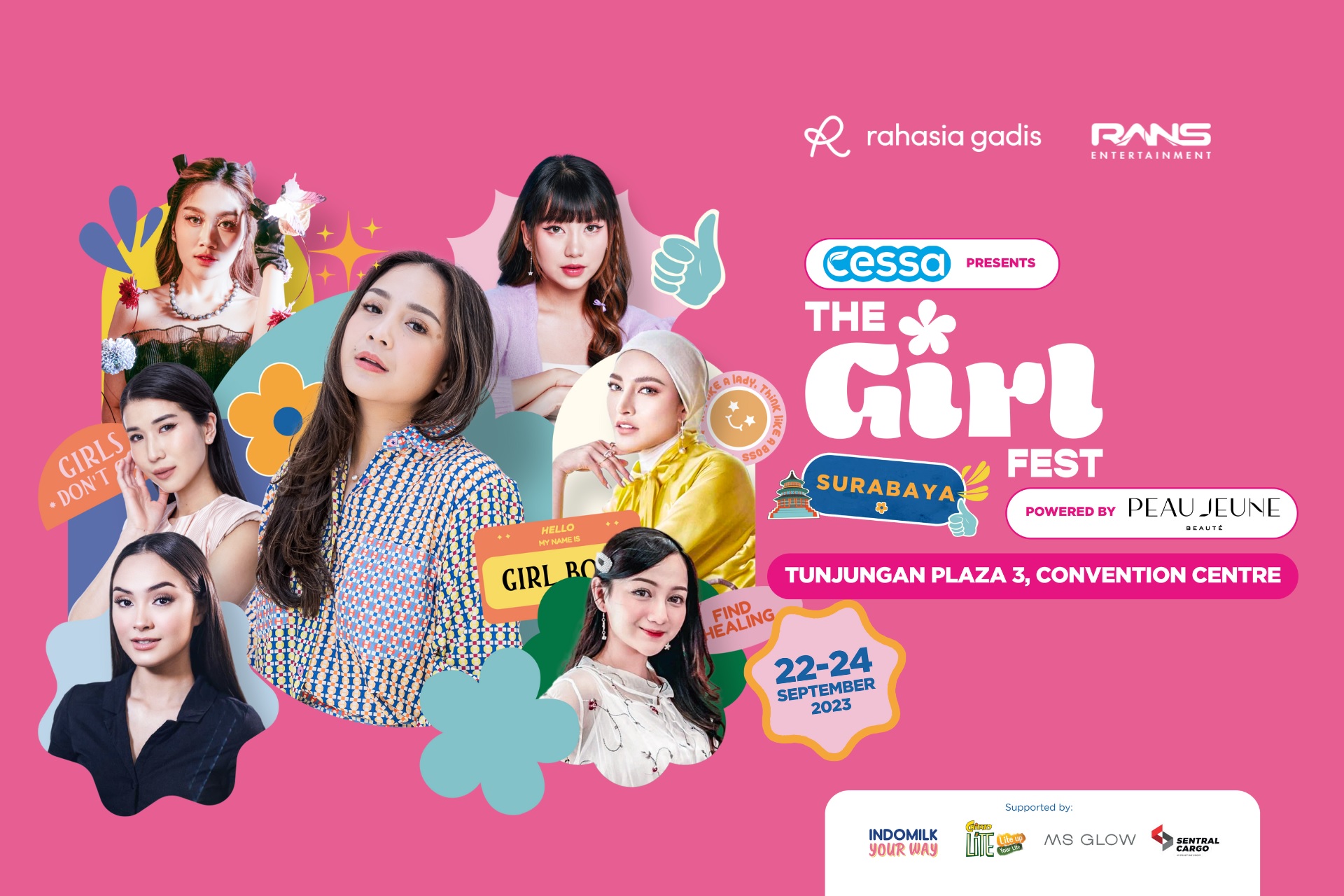 The Girl Fest Roadshow Kunjungi Surabaya, Ada Nagita Slavina, Brandon Salim, sampai Erick Thohir!