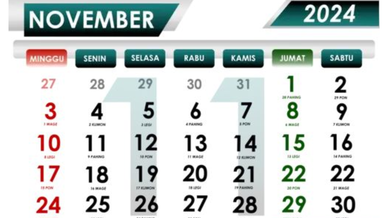 Intip Daftar Hari Besar Nasional dan Internasional November 2024, Ada Pilkada Serentak