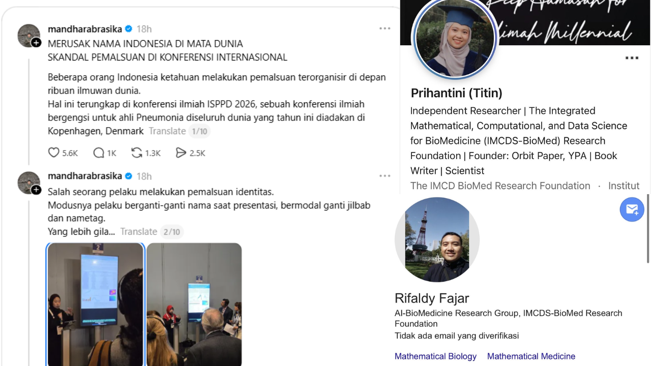 Rifaldy Fajar dan Prihantini Terduga Pemalsu Riset Dikuliti Netizen: Bukan Dokter 