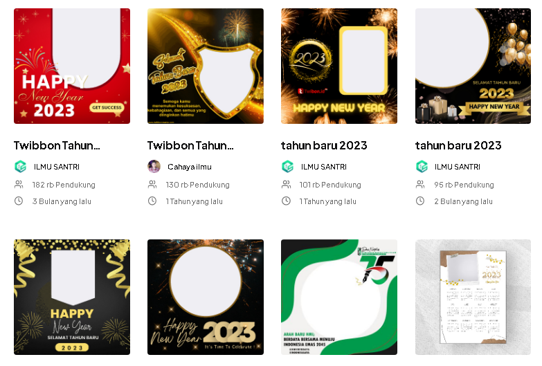 30 Link Download Twibbon Selamat Tahun Baru 2023 Keren-keren yang Dapat Digunakan Bareng Keluarga