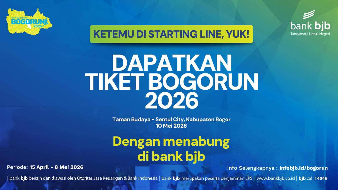 BOGORUN 2026 Digelar, bank bjb Tawarkan Cara Praktis Dapatkan Tiket Lari
