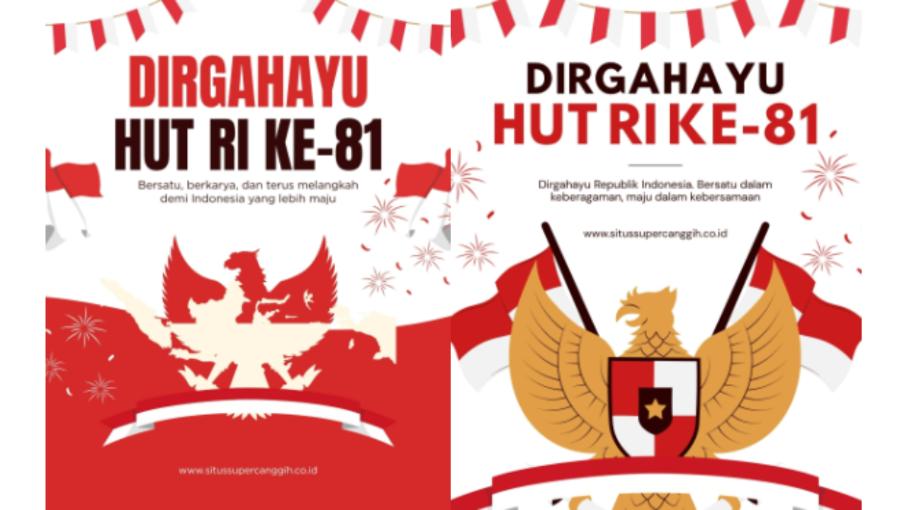 30 Poster HUT ke-81 RI Gratis dan Siap Unduh, Cocok Posting di IG, Threads, hingga WA