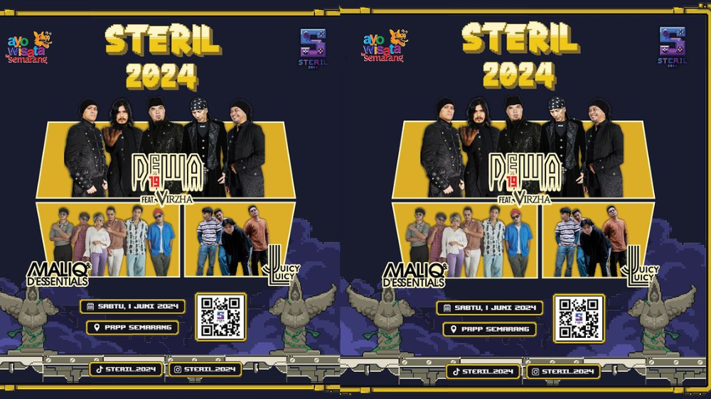 Konser Dewa 19 di Steril 2024 Semarang 1 Juni, Makin Seru Ada MALIQ & D'Essentials hingga Juicy Luicy