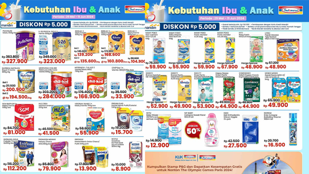 Cek Katalog Promo JSM Indomaret 7-9 Juni 2024, Susu SGM Eksplor 1+ Diskon Jadi Rp81 Ribu Aja!