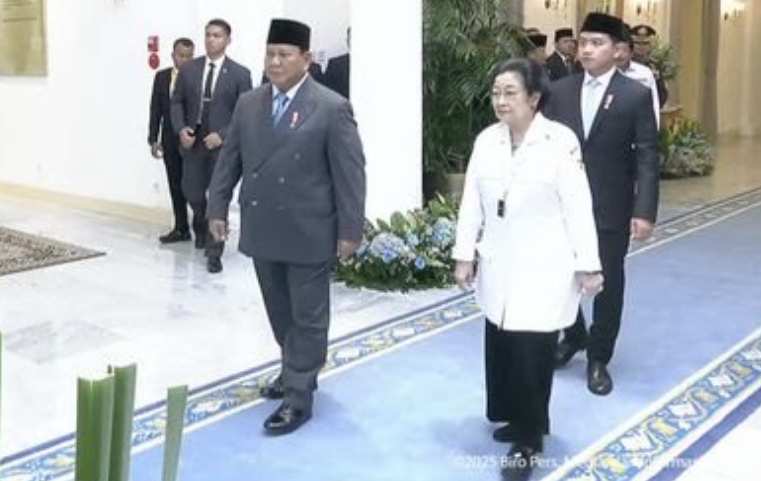Gibran-Megawati Sempat Berbincang di Upacara Harlah Pancasila, Muzani: Momentum Sangat Mengharukan