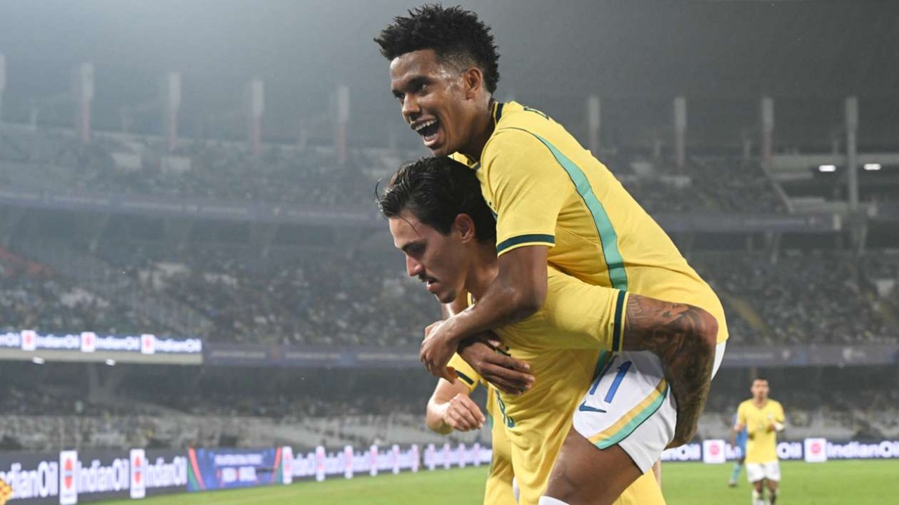 India vs Brasil 0-4, Estevao dan Samuel Lino Bawa Selecao Menang Telak