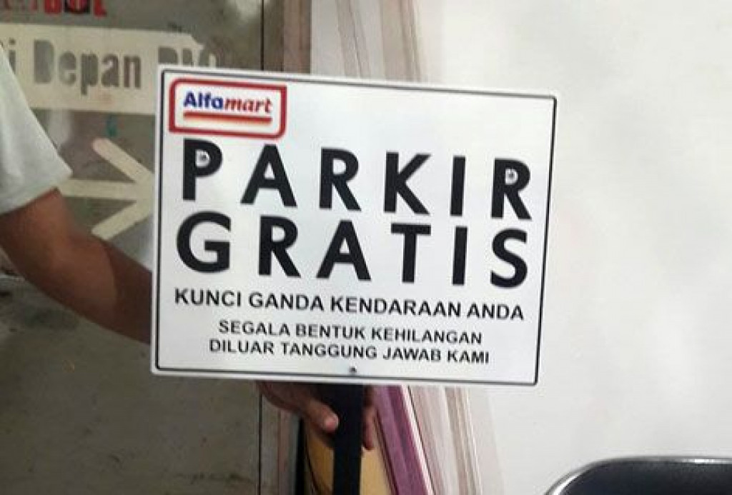 Catat! Parkir di Alfamart dan Alfamidi Gratis, Managemen: Jika Dipaksa Laporkan!