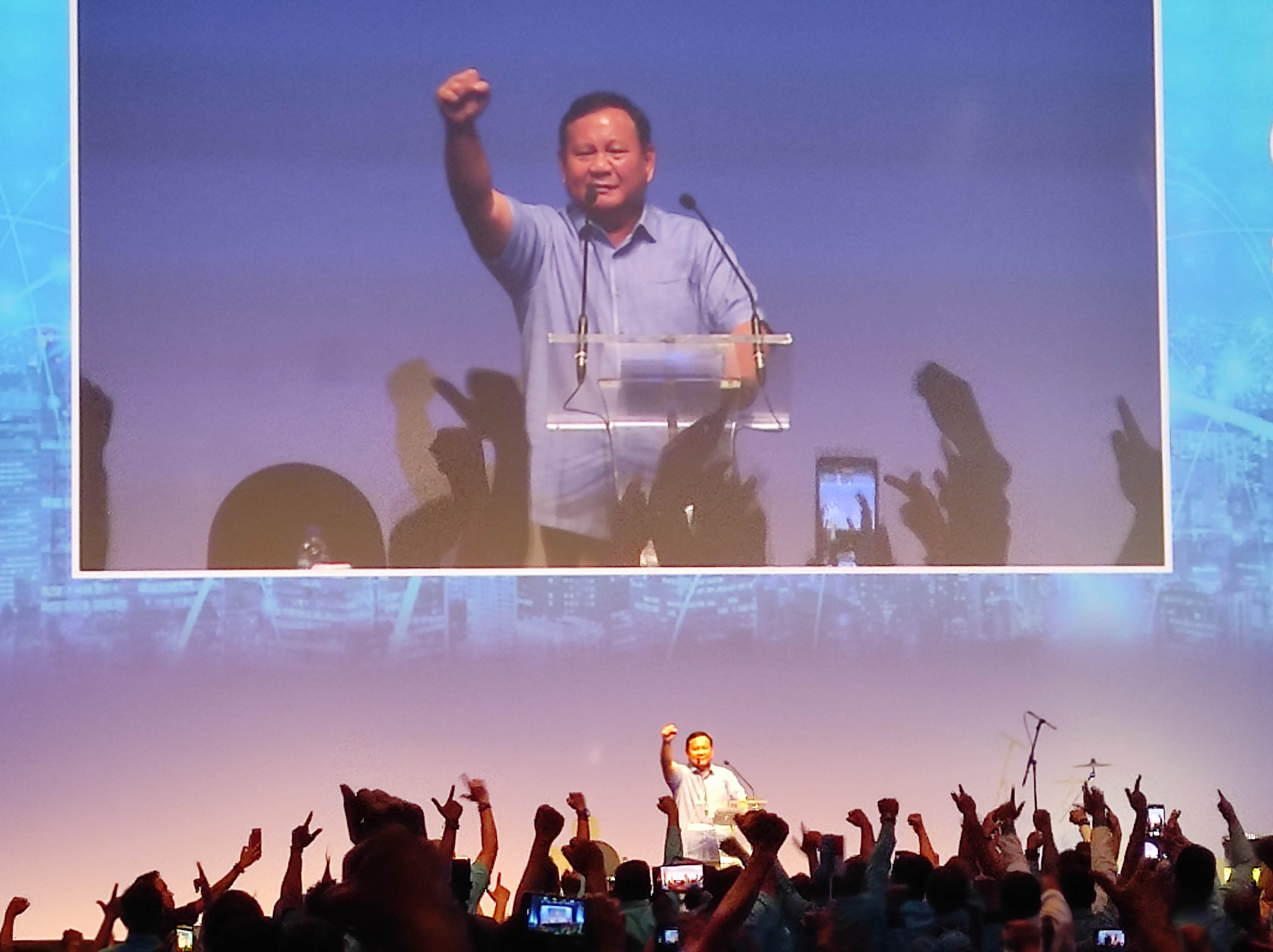 Prabowo Singgung Penghianatan di Pidato Deklarasi Partai Gelora: Saya Dituduh Pengkhianat!