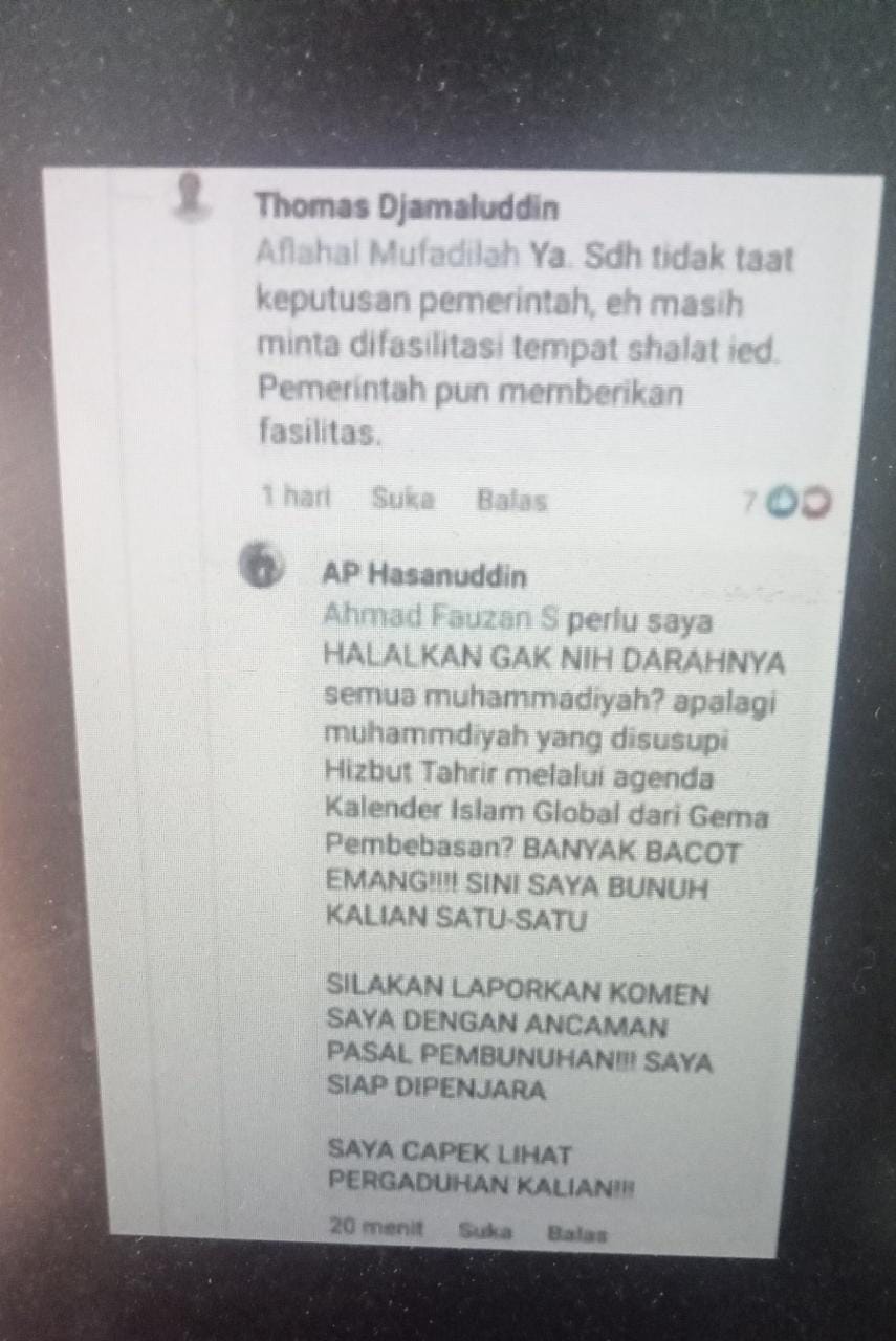 Andi Pangerang Hasanuddin Minta Maaf Setelah Ancam Bunuh Warga Muhammadiyah