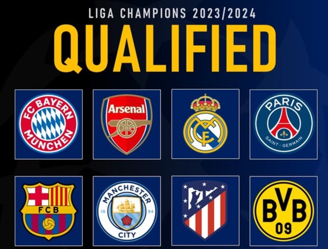 Hasil Drawing Perempat Final Liga Champions 2023/2024: Manchester City vs Real Madrid, Arsenal vs Bayern Munich