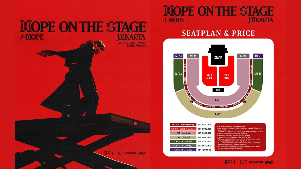 Segini Harga Tiket Konser J-Hope di Jakarta 2025, Paling Murah Rp1,8 Juta