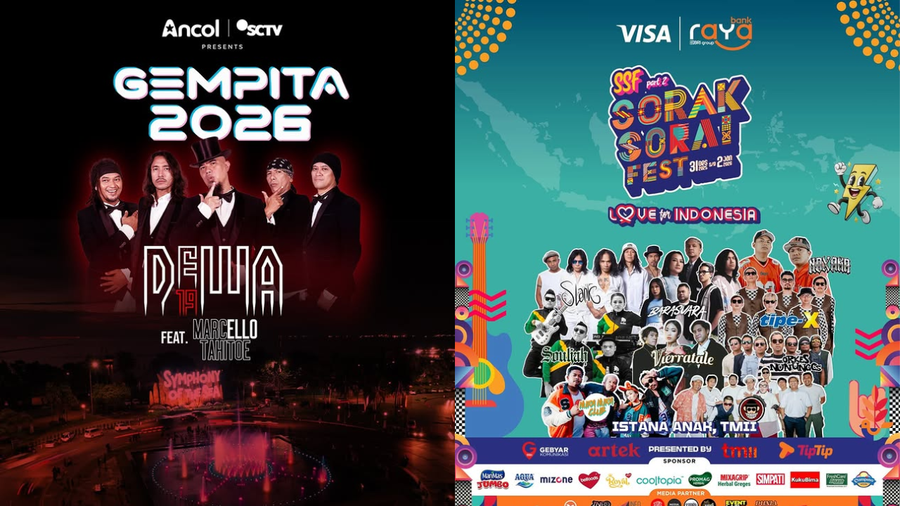 11 Daftar Konser Tahun Baru 2026 di Jakarta, Banyak yang Gratis