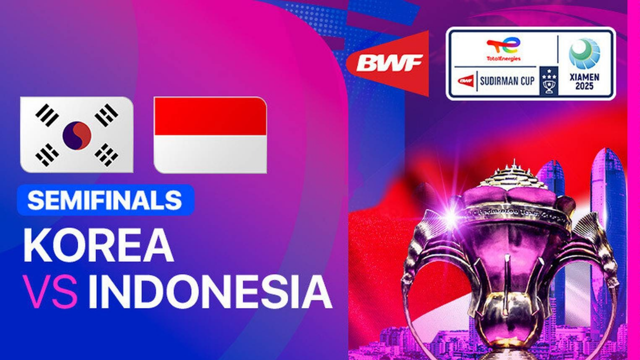 Link Live Streaming Semifinal Piala Sudirman 2025 Indonesia vs Korea Selatan Hari Ini, Alwi Farhan Dkk Siap Rebut Tiket Final!