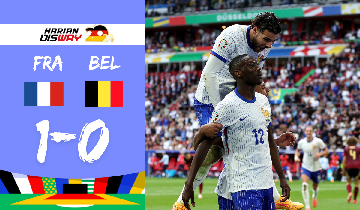 Prancis vs Belgia 1-0: Ke Perempat Final Euro 2024, Lagi-lagi Les Bleus Diselamatkan Gol Bunuh Diri