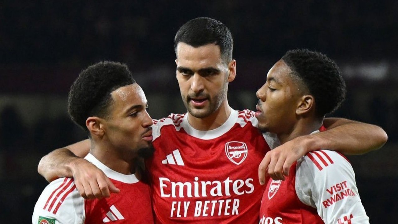 Arsenal vs Brighton 2-0, Nwaneri dan Saka Antar The Gunners ke Perempat Final Carabao Cup