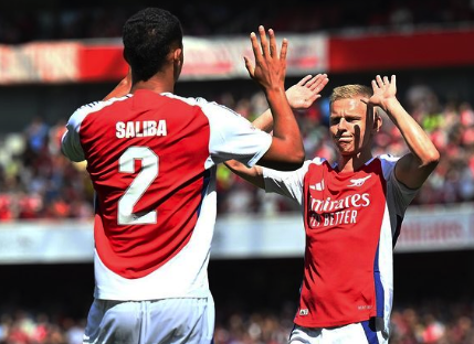 Arsenal vs Lyon 2-0, Mikel Arteta Puji Debut Calafiori